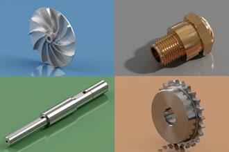 make machinery 3d models and renders