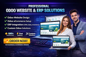 design odoo website, odoo ecommerce and odoo erp with customization