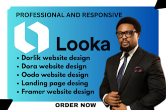 create sales focused looka, dorik, dora websites with funnels and automation