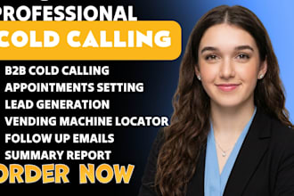 b2c cold calling b2b cold calling appointment setter, vending machine location