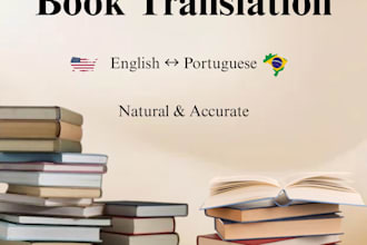 translate books in english and portuguese