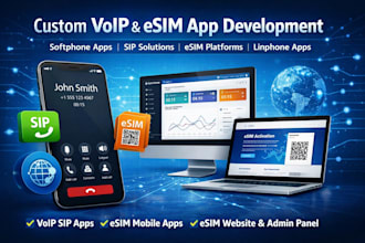 build softphone app, linphone app esim app esim website voip app number app, sip
