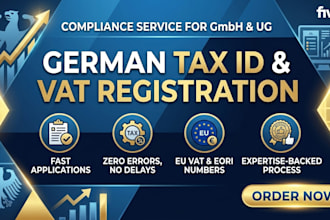 apply for your german tax id and vat number for your gmbh or ug