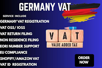do germany vat registration, vat id, vat ioss, oss,  deregister vat, vat filing