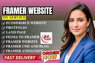 design a professional framer website design and framer landingpage