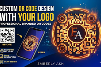 design a custom qr code with logo for your brand