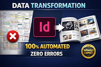 design an automated product catalog for your retail brand in indesign