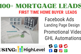 generate mortgage leads first time home buyer leads mortgage facebook ads video