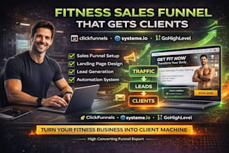 build clickfunnels sales funnel gohighlevel fitness coaching systeme io