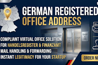 provide a compliant registered office address for your german gmbh or ug