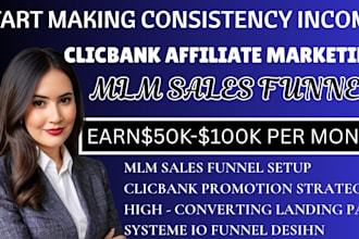 mlm sales funnel, mlm promotion, clickbank promotion, systeme io sales funnel