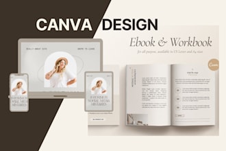 design canva ebook and workbook layout for online coaches
