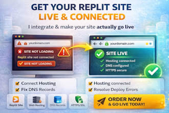 integrate replit site hosting setup fix dns configuration replit web fix
