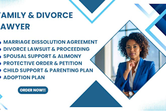 be your lawyer for divorce paperwork or child custody