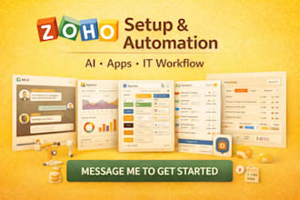 setup zoho mcp, apptics, fsm, sprints, bugtracker, statusiq, alarmsone, iot lens