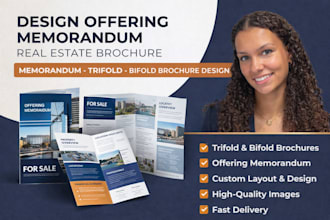 design offering memorandum brochure real estate brochure memorandum trifold