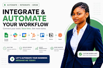 integrate google sheets slack calendar hubspot trello notion zapier automation