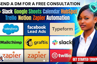 integrate slack google sheets calendar hubspot trello notion zapier automation