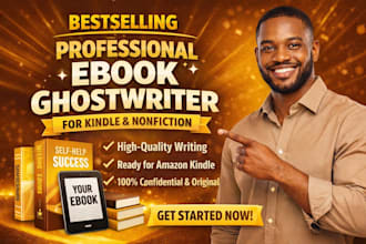 ghostwrite a bestselling ebook, kindle book or nonfiction book
