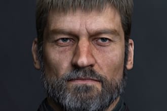 create 3d metahuman head character for unreal engine character and animation