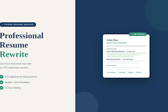 rewrite your resume into a professional ats optimized resume