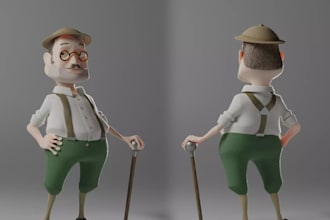 3d character rigging blendshape animate cc4 rig facial rig c4d rig model