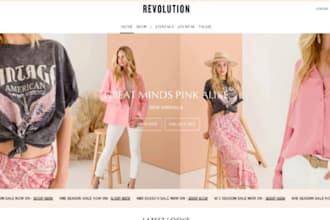 design clothing shopify store, fashion shopify store, fashion website design