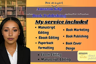 help you to publish your book professionally on amazon KDP