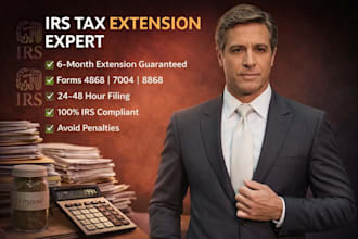 file your irs tax extension form 4868, 7004 fast and accurately