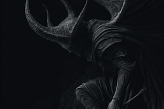 draw dark art illustration