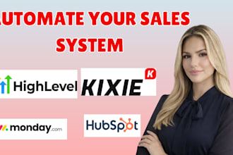 setup kixie monday, gohighlevel, hubspot, salesforce, pipedrive crm integrations