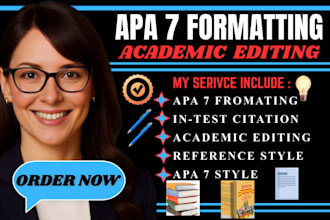edit, proofread, format, and do urgent essay writing in apa 7 style