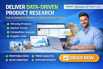 deliver data driven product research for ecommerce brands dropshipping stores