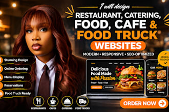 restaurant website catering website food website cafe website food truck website