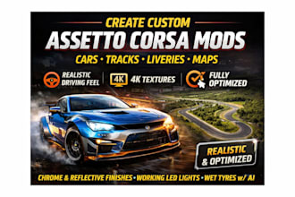create custom cars, liveries, and tracks for assetto corsa