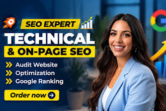 do website audit report, with on page and technical seo optimzation