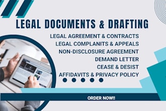 draft court motions, petitions, appeals, complaints, and lawsuits