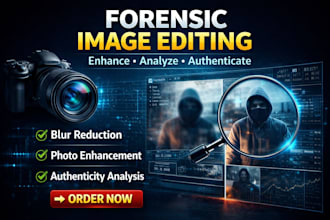 do forensic image enhancement and photo authenticity analysis