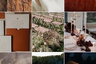 design an artful moodboard for your wedding