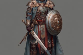 draw dnd character art, fantasy, illustration for concept art and backstory