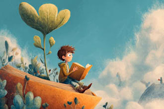 children story book illustration children story book