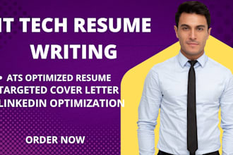 write ats optimized resume CV for tech, IT and engineering jobs