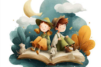children story book illustration children story book