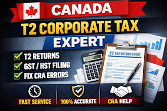 file your canadian t2 corporate tax return and gst hst accurately and fast