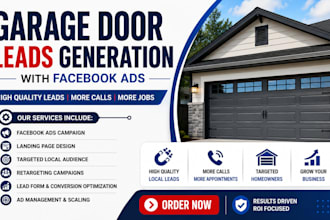 generate garage door repair, spring, opener and installation leads ads