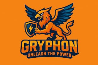 design aggressive gryphon logo for gaming team and brand