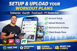 setup transfer trainerize everfit truecoah upload workout plan pt distinction