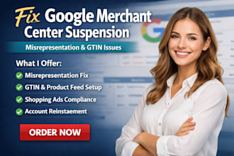 fix google merchant center misrepresentation suspension gtin shopping ads feeds