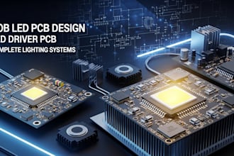 design cob led pcb, led driver pcb and complete lighting systems