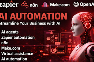 setup zapier automations, custom webhooks, api integrations, n8n, ai agent, vapi